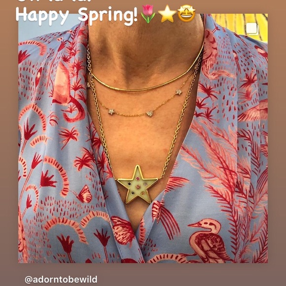 ❌ SOLD!❌Brent Neale Peruvian opal star and sapphire necklace 18K - Picture 3 of 3